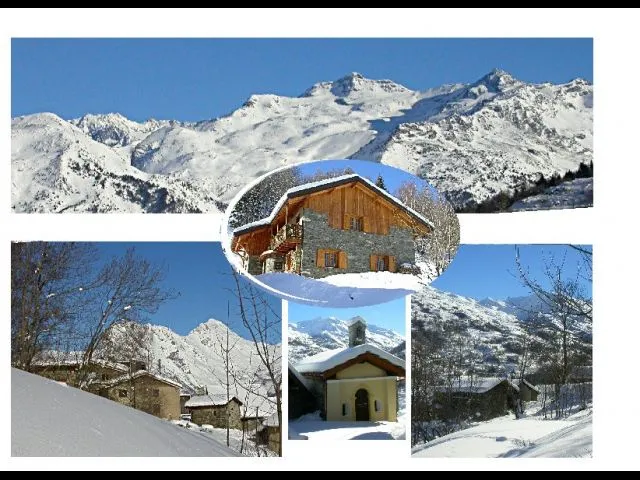 Le chalet et quelques vues des hameaux de la Deuchère et de la Torelière. 
