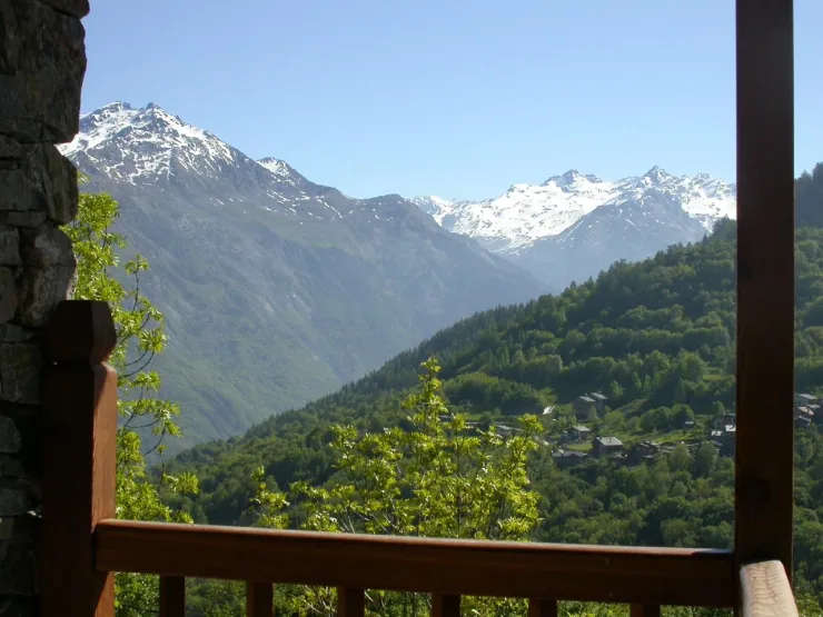Vue du balcon en été