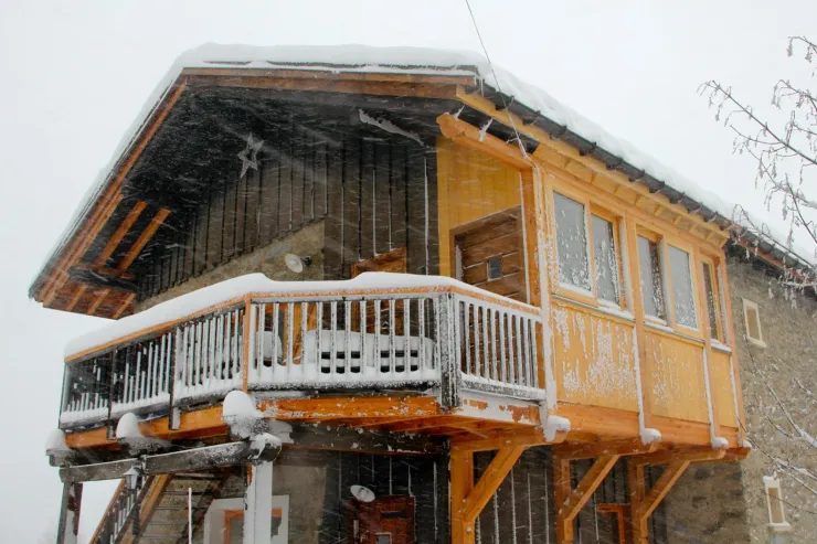 Vue entrée en hiver