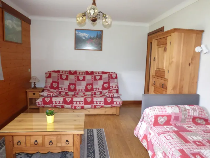 Living room with 1 bed 90x190 and sofa convertible into bed of 130