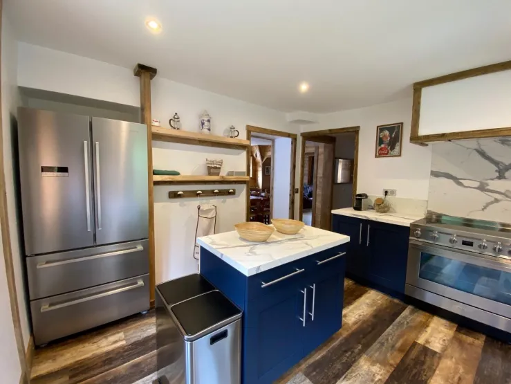 modern kitchen equipped with professional equipment