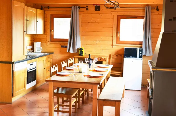 Kitchen view and chimney