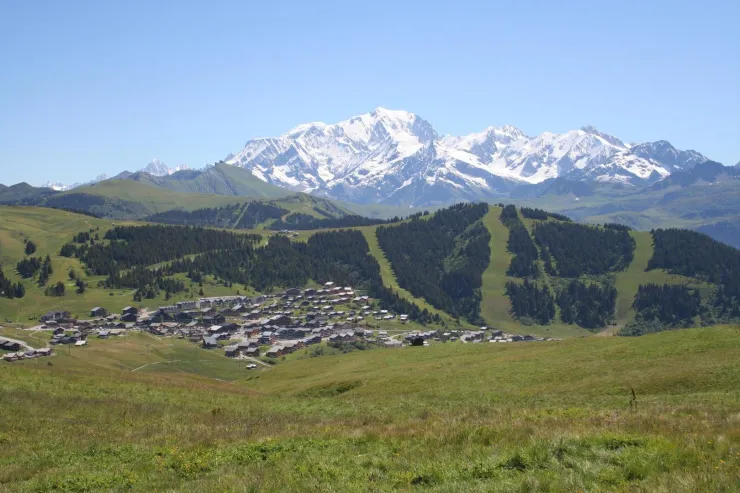 VUE DE BISANNE- MONT BLANC