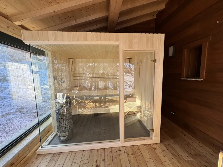 Sauna vue extérieure