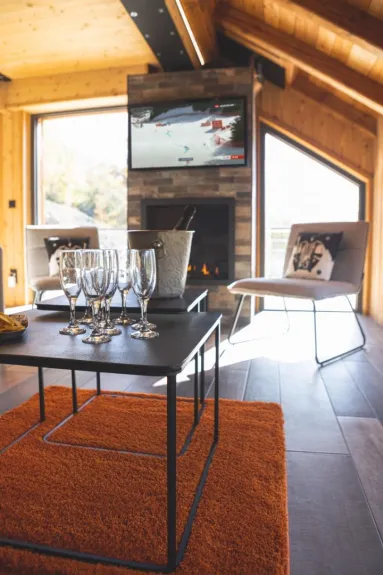 On the fire place