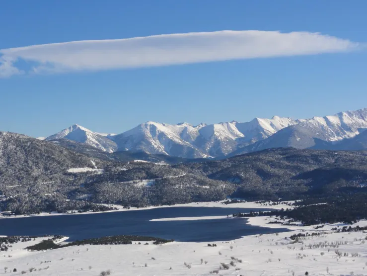 Vue depuis la terrasse - hiver