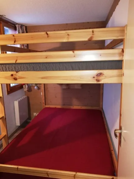 Chambre lit superposé double 140 et armoire de rangement