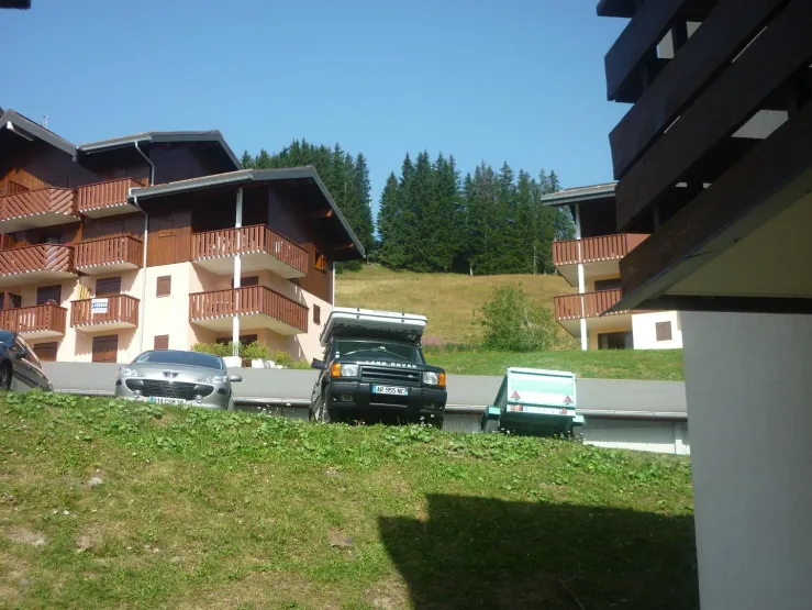 Le parking en été