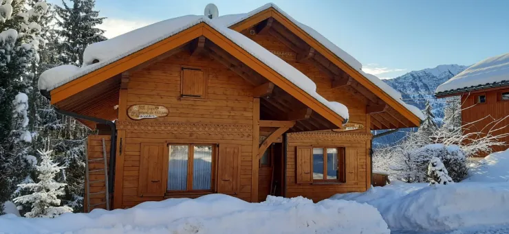 The chalet in winter