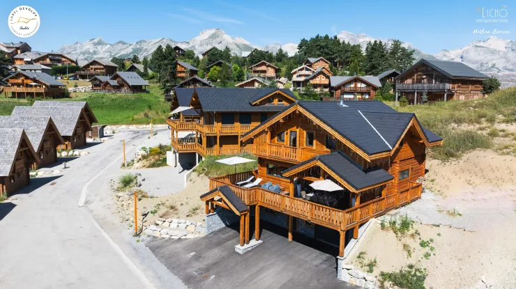 Vue du chalet, au coeur de la station