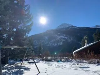 vue du jardin sur le sommet du PROREL