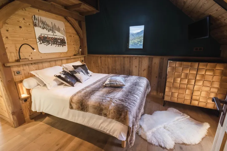 Chambre double avec mezzanine et salle d'eau