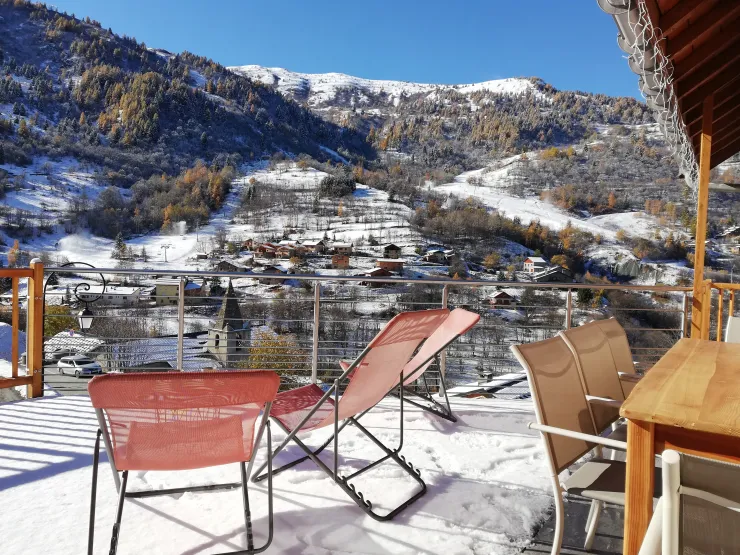 Vue panoramique depuis la terrasse du Gite 2