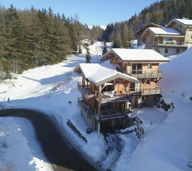 Vue extérieur du chalet