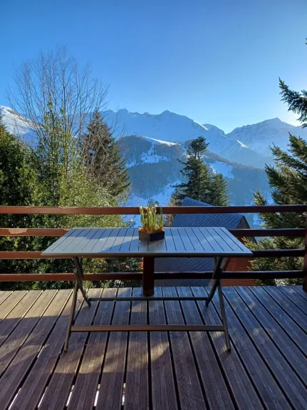 La vue de la terrasse