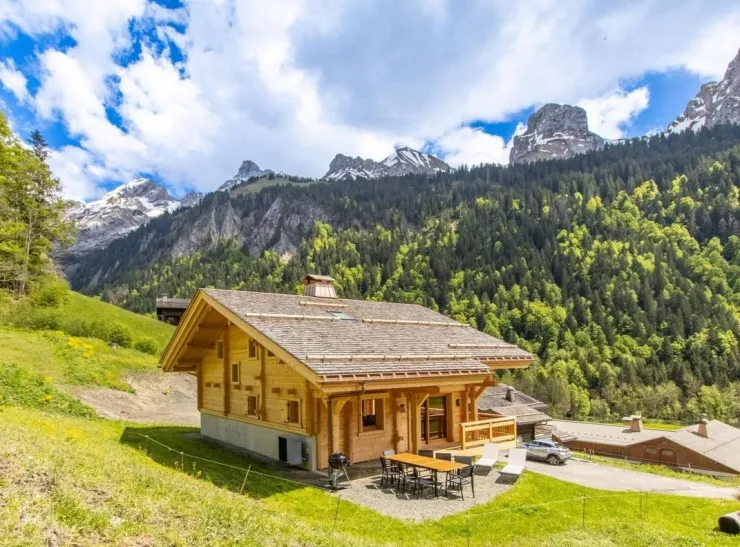Vue sur la chaîne des aravis.