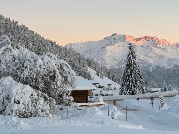la vue de notre chalet