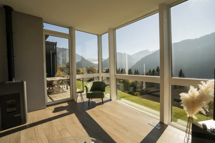 salon avec sa vue panoramique 