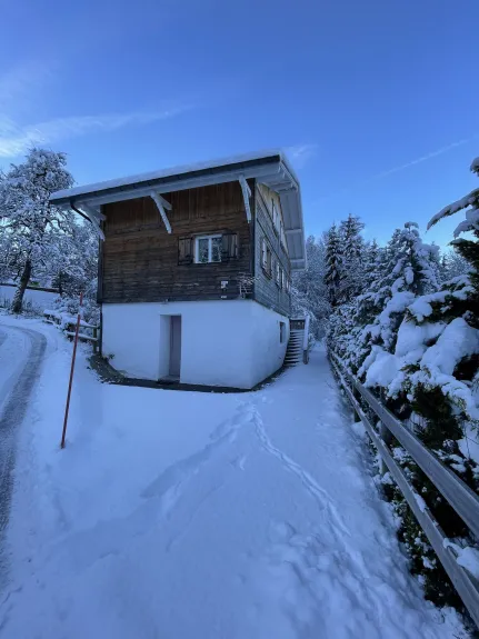 Main chalet access during winter