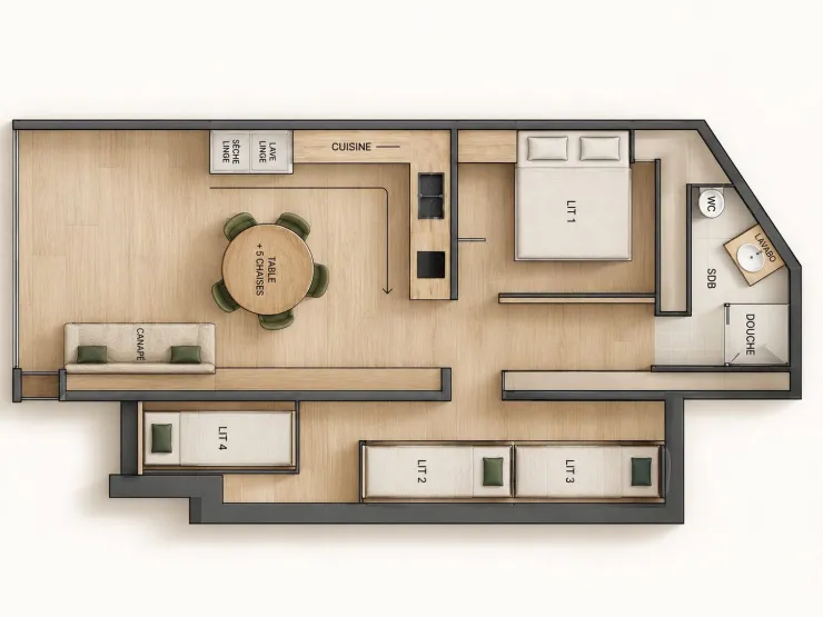 Plan de l'appartement