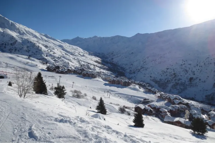 Vue des pistes 
