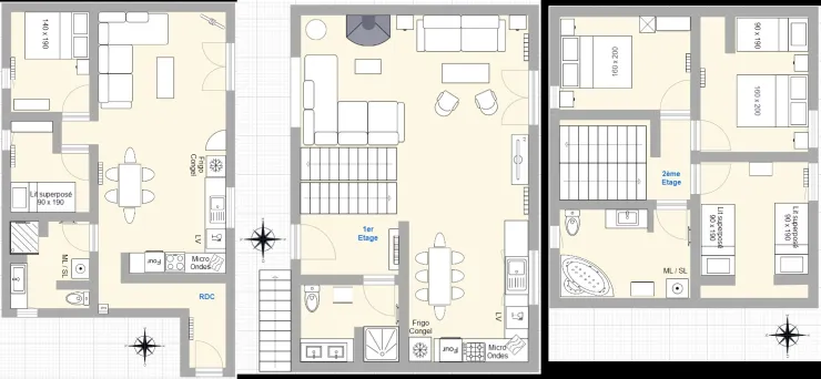 Plans of ground floor, 1st & 2nd floor