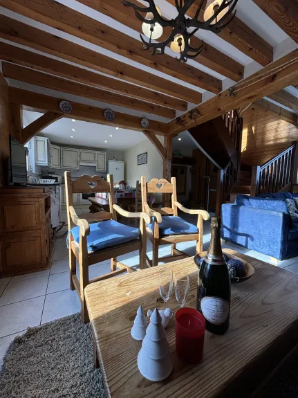 Living room for Christmas at Mountain Lodge (1st floor)
