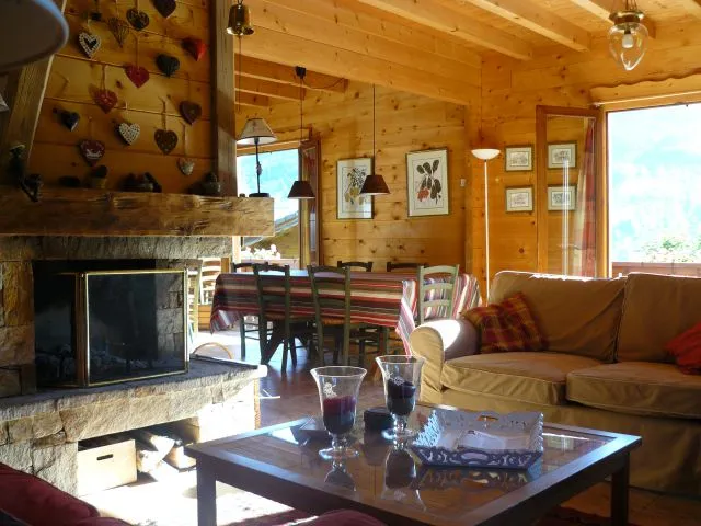 UNE VUE DU SALON , grande pièce de 80m2 ; entièrement ouverte sur la cuisine , avec un accès  direct sur terrasse et jardin.
