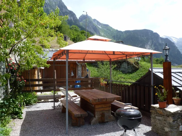 Terrace of the chalet en été