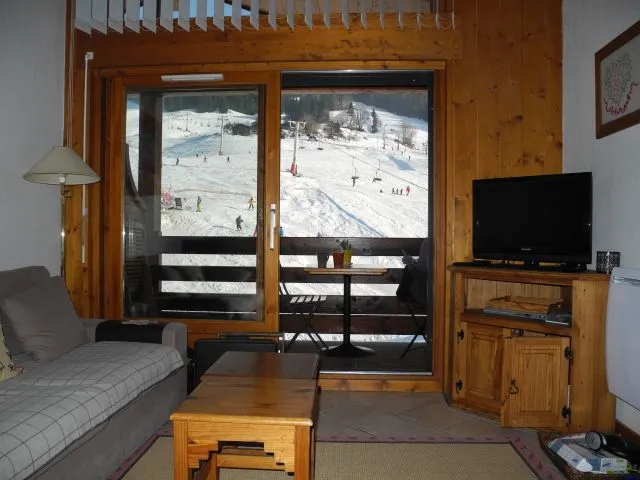 coin séjour
situé plein sud face aux pistes