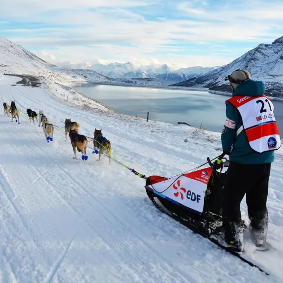 Val-Cenis, plaisir des balades l'hiver, sans  oublier l'Odyssée qui passe chez nous ...