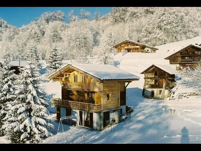 chalet en hiver