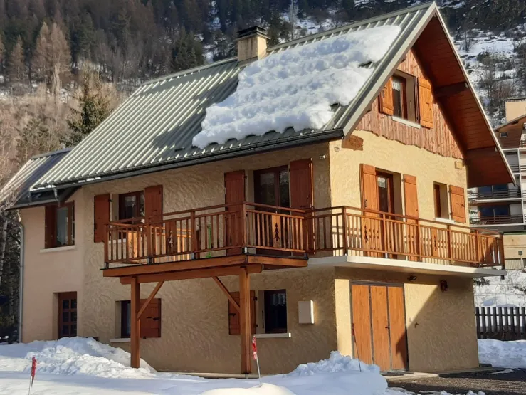 Chalet La rose des vents en hiver