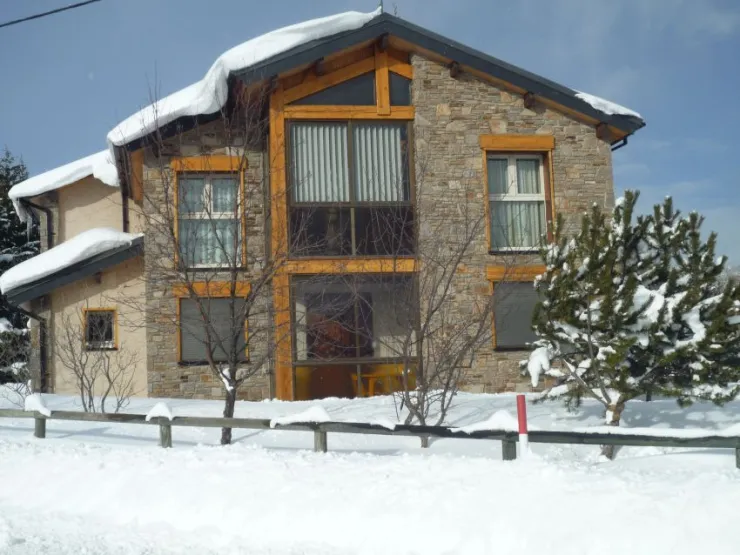vue du chalet l'hiver