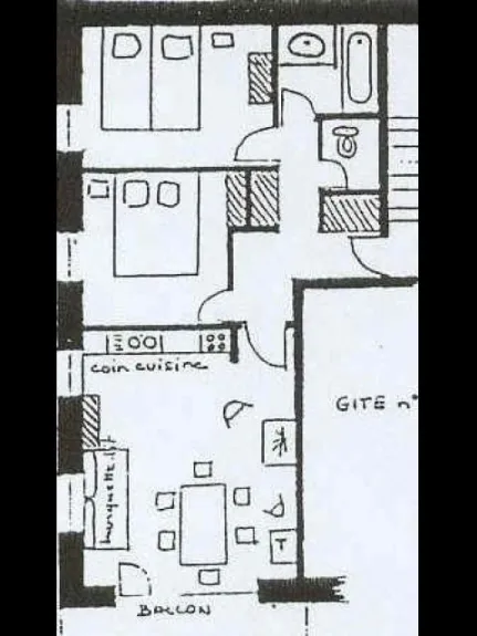 Map of "Levanna 3" appartment