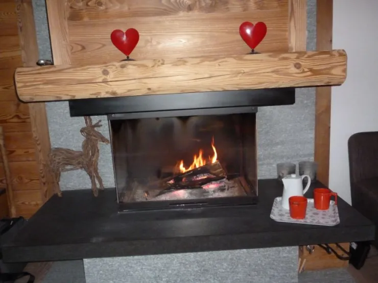 cheminée avec insert