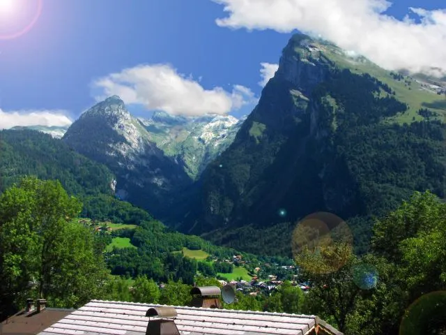 La vue du chalet.