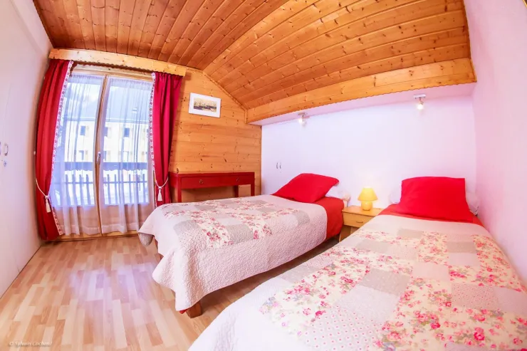 chambre avec 2 lits jumeaux située au 1er étage