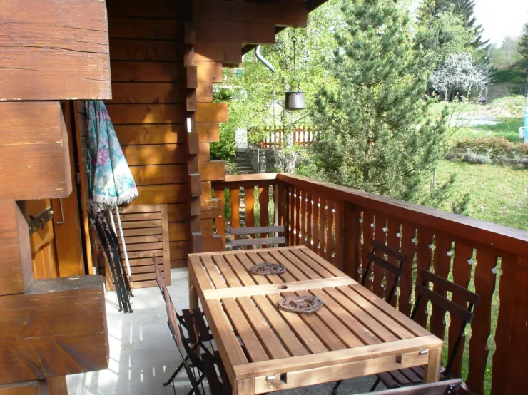 Sur le balcon façade sud