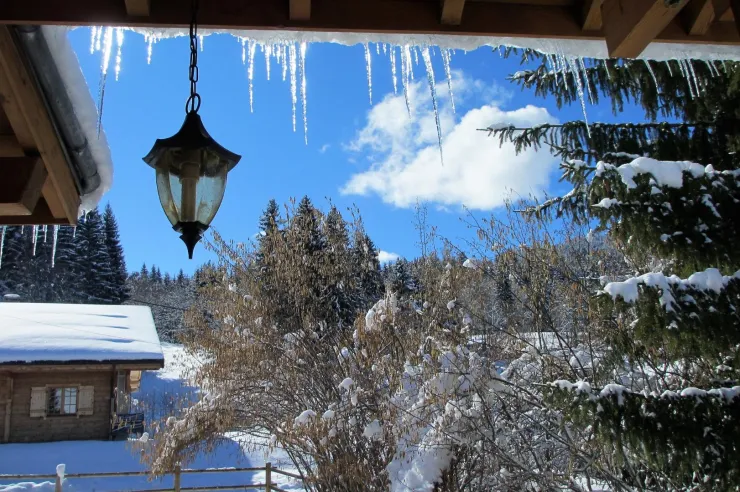 View from the balcony winter