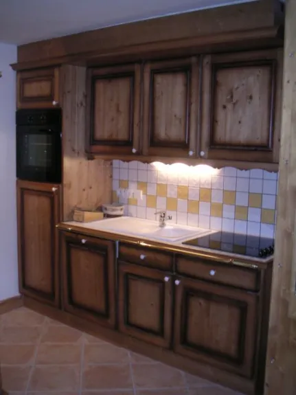 the kitchen