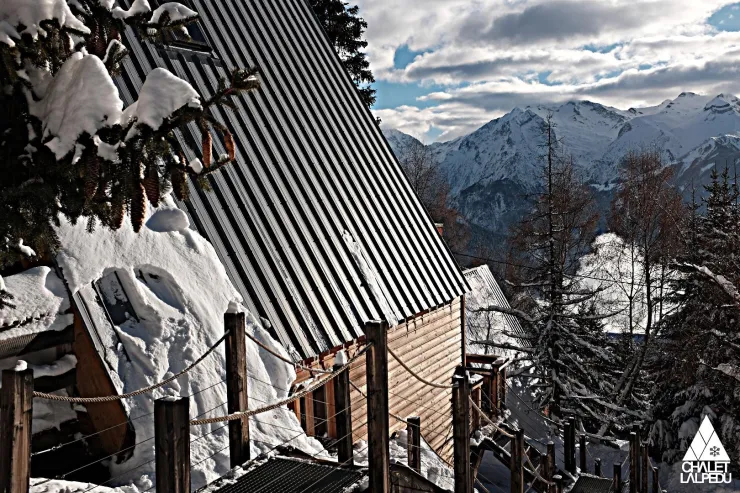 exterior view during winter