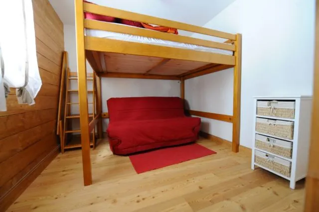 Bedroom #2 with mezzanine and sofa bed