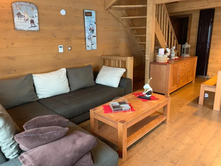 Salon avec vue sur la vallée 