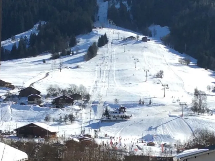 Vue du séjour l’hiver