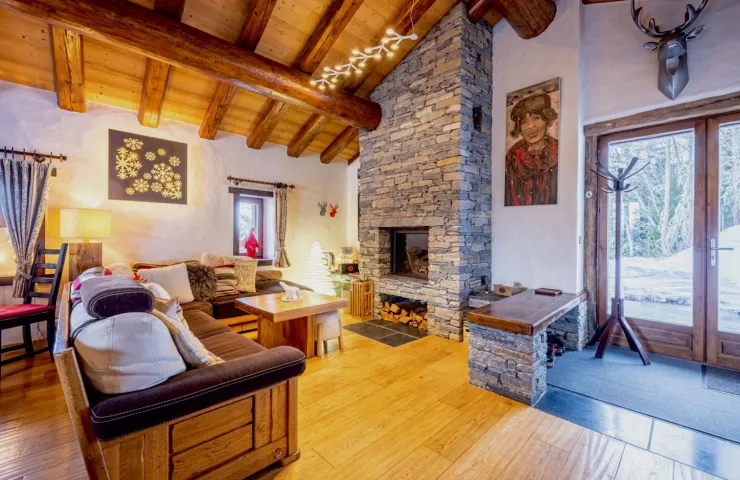 The fireplace
