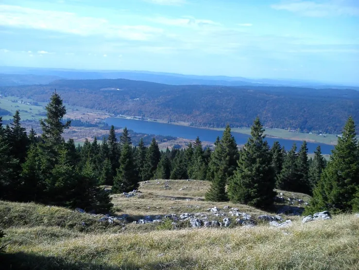 Le lac des Rousses depuis le mont Noirmont