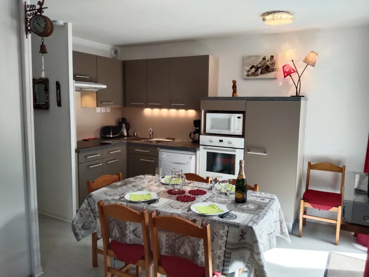The dining area