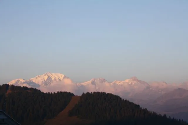 Vue sur Mont Blanc depuis les balcons