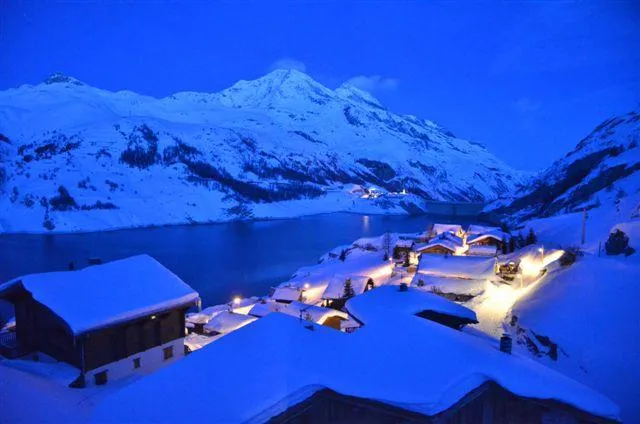 vue du chalet pleine lune